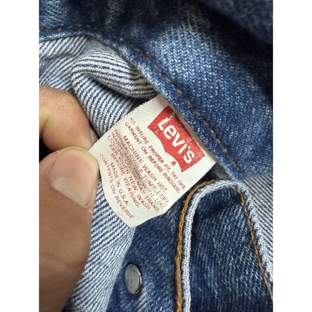 Levi's 70506 0216 Denim Trucker Jacket Made In USA Size 40